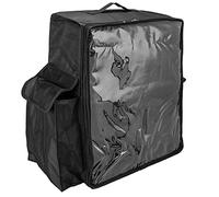 CityBAG - Nevera portátil negra 48 Litros 39x50x25cm, mochila bolsa isotérmica para picnic, camping, playa, entrega de alimentos en moto o bicicleta