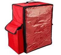 CityBAG - Nevera portátil roja 48 Litros 39x50x25cm, mochila bolsa isotérmica para picnic, camping, playa, entrega de alimentos en moto o bicicleta