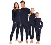 CityComfort Ajustado Conjunto de Pijama Largo para Niña, 2 Piezas - Regalos para Niñas (Azul Marino, 5-6 Años)