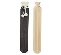 CityComfort Bolsa de Agua Caliente Animales con Funda Leopardo, Gris Claro o a Punto | Bolsa de Agua Caliente con Funda Extra Grande 72 cm | Bolsa de Agua Caliente 2L Diseño de Leopardo (De Punto)