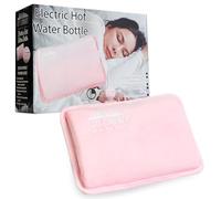 CityComfort Bolsa de Agua Caliente Eléctrica Recargable de 6 horas Saco Térmico Calor en Manos Cama y Cuerpo Hot Water Bag (Rosa)