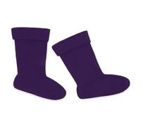 CityComfort Calcetines para Botas de Agua Mujer - Calcetines Altos, Calcetines Invierno - Talla 36-41, Calcetines Termicos, Regalo (Morado, 40/41)
