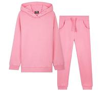 CityComfort Chandal Niña, Conjunto de 2 Piezas Sudadera con Capucha y Pantalon Chandal, Ropa Niño 100% Algodon, Regalos Para Niños Edad 3-14 Años (Rosa, 7-8 años)