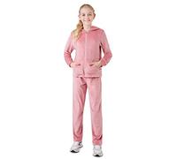 CityComfort Chandal Niña de Terciopelo - Chándales para Niñas 5-14 años (7-8 años, Rosa)