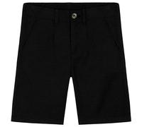 CityComfort Pantalon Corto Chinos para Niños con 2 Bolsillos y Cintura Elástica (Negro, 7-8 Años)