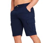 CityComfort Pantalón Corto de Carga con Bolsillos, para Hombre (Azul Marino, 3XL)