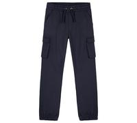 CityComfort Pantalon Invierno Niño Casual con 4 Bolsillos y Cintura con Cordón (Azul Marino, 7-8 Años)