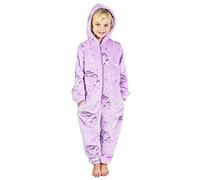 CityComfort - Pijama de Unicornios y arcoíris para niñas de 3 a 14 años de Edad, Brilla en la Oscuridad (Lila, 9-10 años)