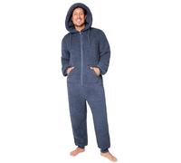 CityComfort Pijama Hombre Entero - Mono Pijama Hombre, Onesie con Cierre Cremallera Completo, Talla M-3XL, Regalo Hombre Navidad (Carbón, M)