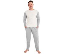 CityComfort Pijama Hombre Largo, Conjunto Pijama Hombre de 2 Piezas, Ropa Invierno Hombre y Adolescente - Regalos Hombres (Gris, M)