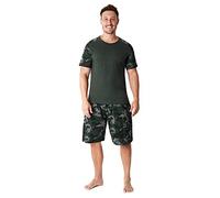 CityComfort Pijama Hombre Verano, Pijama Corto Hombre M - 3XL (Camuflaje Green, XL)