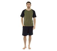 CityComfort Pijama Hombre Verano, Pijama Corto Hombre M - 3XL (Caqui, M)
