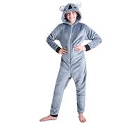 CityComfort Pijamas de Una Pieza Niño Niña 4-14 Años (13-14 años, Koala Gris Oscuro)