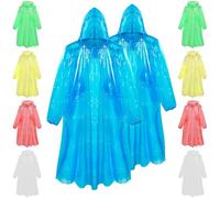 CityComfort Poncho Impermeable de Lluvia, Desechable para Mujer, Multipack (Multi - 10 Pack)
