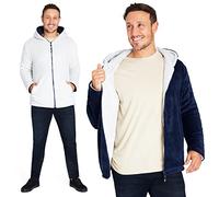 CityComfort Sudaderas Hombre con Cremallera, Sudadera Reversible de Polar M-3XL (XL, Azul Marino)