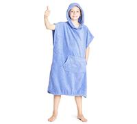 CityComfort Toalla De Playa para Niña con Capucha, Toalla De Playa para Niño 3-13 Años, Poncho Toalla De Niño 100% Algodón (6-9 años, Lila)