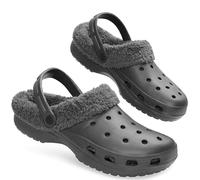 CityComfort Zuecos Invierno con Forro de Sherpa para Hombre - Regalos Hombres (Gris, 42 EU)