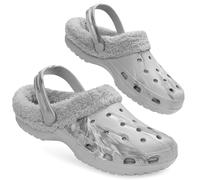 CityComfort Zuecos Invierno con Forro de Sherpa para Hombre - Regalos Hombres (Gris Mármol, 41 EU)