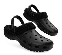 CityComfort Zuecos Invierno con Forro de Sherpa para Hombre - Regalos Hombres (Negro, 41 EU)