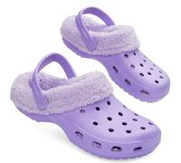 CityComfort Zuecos Invierno con Forro Sherpa para Mujer - Regalos Mujeres (Morado, 39 EU)