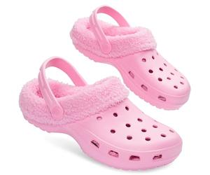 CityComfort Zuecos Invierno con Forro Sherpa para Mujer - Regalos Mujeres (Rosa Claro, 38 EU)