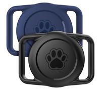 Citymore Soporte para collar de perro Apple Airtag, paquete de 2 collares impermeables para gatos, funda de silicona suave para Airtag para perros y gatos, soporte para Apple Air Tag para collar de