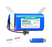 CITYORK 14,4V/4000 mAh Batería para Conga Eternal Laser/MAX/Pet Vital 05846, para OKP Life K3 K4 K5 K5P K7 K8, para Lefant M310 M310G CMICR-F8M7-4S1P (no Compatible con 12,8V Lefant M210/M213)
