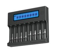 CITYORK 18650 Cargador de batería con Pantalla LCD Inteligente Carga rápida para 18650, 20700, 26650,13450, 14500, 14650, 16340(RCR123),CR123A, Ni-MH AA AAA Batería Recargable(baterías no Incluidas)
