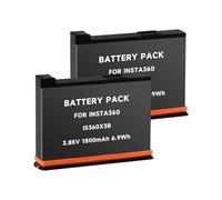 CITYORK 2 baterías de Repuesto Insta 360 X3 de 1800 mAh, Compatible con cámara Insta 360 One X3