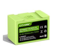 CITYORK ABL-D1 Batería de Iones de Litio de 14,4 V 5000 mAh para iRobot Roomba i7/i7+ J7/J7+ i4/i4+ i3/i3+ e5 e6 7550,J7550,J755020,7150, J7150, i7158, i7550,i755020 aspiradora