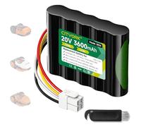 CITYORK Batería de 20 V para Worx Landroid S300, S390m2, S Basic, S300i, S450i, S500i, S700i, para WR100SI, WR101SI, WR102SI, WR103SI, WR104SI, WR105SI, WR106SI, WR115MI, para Worx WA32 30, WA3231