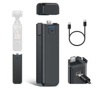 CITYORK Batería de 5000 mAh para DJI Osmo Pocket 4/4P, Osmo Pocket 3 / Combo/Xtra Muse Camera, Gripbattery para DJI Osmo Pocket 4 Pro/Pocket 3 con agujero roscado de 0.25 pulgadas y carga LED USB-C1