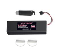 CITYORK Batería de ion de litio de 14,8 V/6200 mAh para Xiaomi Mop S12, Xiaomi T12 Aspiradora Robot, Batería de repuesto compatible con Xiaomi Mijia STYTJ02YM / XMSTJQR2S Robot Vacuum Cleaner batería