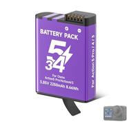 CITYORK Batería de repuesto de 2250 mAh para DJI Osmo. Action 6/5 Pro/Action Osmo Action 4/Action 3/Osmo 360 Extreme batería, batería recargable de larga duración, accesorios de cámara deportiva