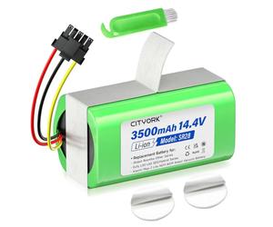 CITYORK Batería de Repuesto de Ion de Litio de 3500 mAh/14,4 V para Eufy L60 L50 Hybrid/SES, para IRobot Roomba Combo Essential/ Y0112/Y0110, para Xiaomi Mop 2 Lite Bateria