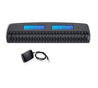 CITYORK Cargador de batería LCD de 24 Ranuras para AA AAA Ni-MH Pilas Recargables con Carga Inteligente e Independiente, AC Adaptador