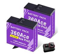 CITYORK Juego de 2 baterías de repuesto de 2400 mAh para cámara Insta 360 Ace / 360 Ace Pro / 360 Ace Pro 2, batería recargable para cámara deportiva, larga vida útil