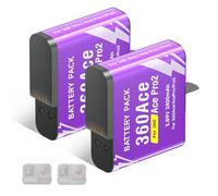 CITYORK Juego de 2 baterías de repuesto de 2400 mAh para cámara Insta-360. Ace/Ace Pro / 360 Ace Pro 2, batería recargable para cámara deportiva, larga vida útil