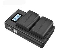 CITYORK LP-E6 LP-E6N (2-Pack 2000mAh) Batería de reemplazo y Cargador de batería Rapid Dual USB para Canon EOS 5D Mark II/III/IV, 5DS, 5DS R, 6D, 7D, 7D Mark II, 60D, 60Da, 70D, 80D, XC10 - Negro