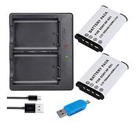 CITYORK NP-BX1 (paquete de 2) Batería de Repuesto y Cargador Dual LCD para Sony NP-BX1 / M8, Cyber-Shot DSC-HX80, HX90V, HX95, HX99, HX350, RX1, RX1R II, RX100 (II / III / IV / V / VA / VI)