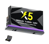 CITYORK [Paquete de 1] 2850 mAh batería de repuesto para cámara deportiva Insta360 X5, juego de batería recargable para accesorios de cámara Insta360 X5, larga duración [con caja de embalaje fino