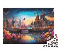 Cityscape Architecture Puzzle De 1000 Piezas, Puzzle para Adultos, Impossible Rompecabezas, Colorido Juego De Habilidad para Toda La Familia,Cartoon 1000pcs (75x50cm)