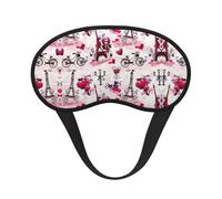 Cityscape Paris - Máscara de dormir de poliéster con diseño de la Torre Eiffel de Francia, antifaz para dormir con bloqueo de luz, máscara para dormir de noche, cegador de ojos