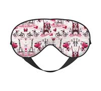 Cityscape Paris - Máscara de ojos opaca suave con estampado de la Torre Eiffel de Francia, máscara de ojos de viaje, fundas de ojos para dormir de lado, máscara de ojos para dormir para hombres y
