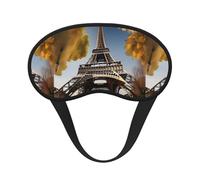 Cityscape París Torre Eiffel - Antifaz para dormir con estampado de Francia para viajes, yoga, meditación, lavable y cómodo, transpirable