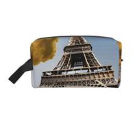 Cityscape Paris Torre Eiffel - Bolsa organizadora de cosméticos portátil con impresión de Francia para viaje, bolsa de almacenamiento de gran capacidad