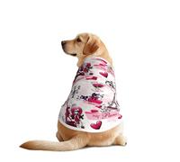 Cityscape Paris Torre Eiffel Francia - Conjunto de mangas para perro, divertido chaleco lavable a máquina para perros medianos y grandes