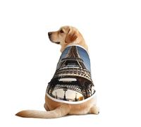 Cityscape Paris Torre Eiffel Francia - Conjunto de mangas para perro, divertido chaleco lavable a máquina para perros medianos y grandes