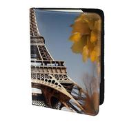 Cityscape Paris Torre Eiffel Francia - Soporte para pasaporte, artículos esenciales de viaje, cartera antirrobo para tarjetas y pasaportes, tamaño para adaptarse a todos los pasaportes estándar
