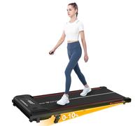 CITYSPORTS Almohadilla para caminar con inclinación del 10%, cinta de correr debajo del escritorio con ajuste de inclinación de 3 niveles, caminadora de 1 a 6 km/h con control remoto, pantalla LED